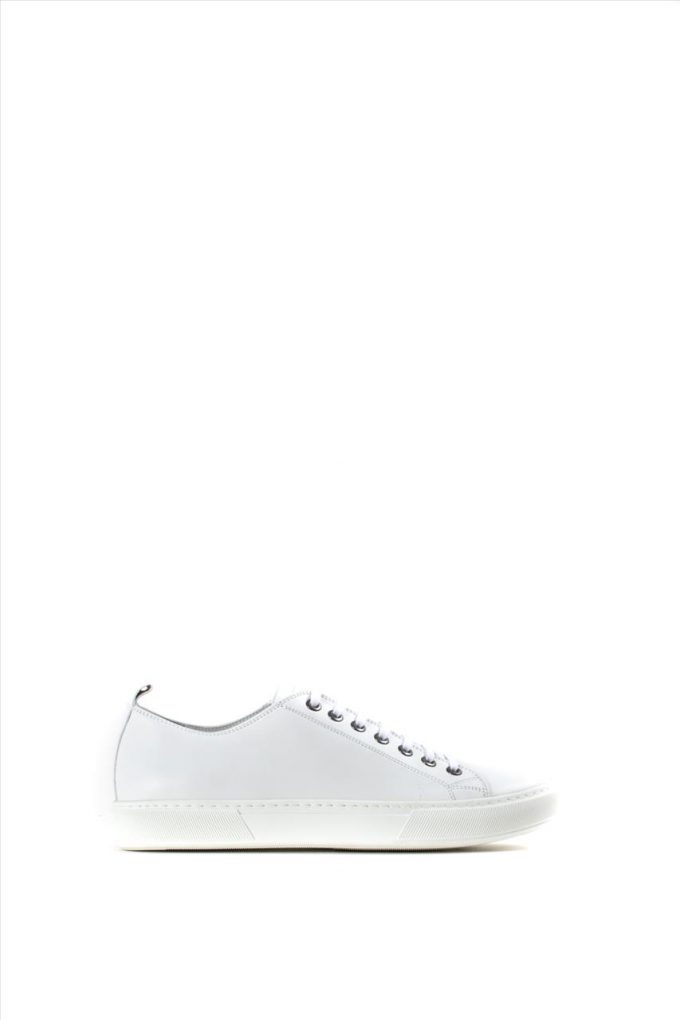 Ανδρικά Δερμάτινα Casual Shoes KRICKET 442 WHITE